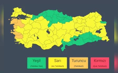 52 İlde Sarı, 4 İlde Turuncu Uyarı: Kuvvetli Yağış ve Fırtınaya Dikkat