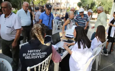 Hatay Büyükşehir Belediyesi’nden Ücretsiz Sağlık Taraması Hizmeti