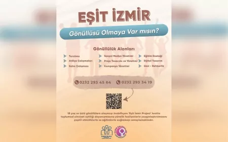 İzmir Büyükşehir Belediyesi’nden “Eşit İzmir” Çağrısı: Gönüllüler Aranıyor