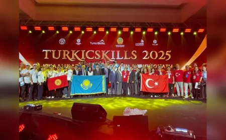 Öğrencilerin Mesleki Becerileri “TurkicSkills 2025”te Buluştu