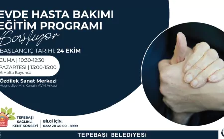 Tepebaşı’nda Evde Hasta Bakımı Eğitimi Başlıyor
