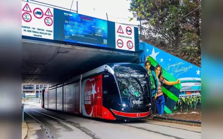 Milli Maça Giden Taraftara Tramvay Ücretsiz