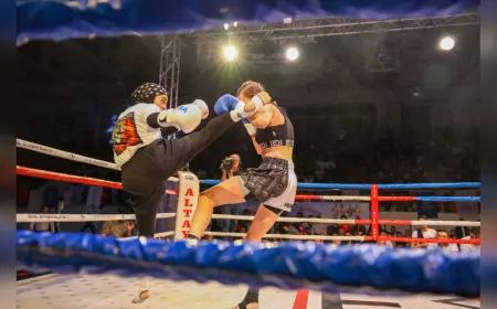 Kocaeli’de Uluslararası Kick Boks Heyecanı Nefes Kesti