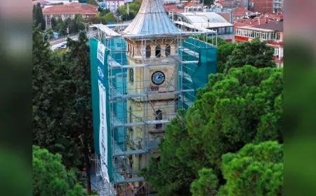İzmit Saat Kulesi’nde Restorasyon Sürüyor: “Tarihi Yapılar Ayakta Kalmalı”