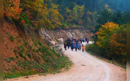 Sisler İçinde Kılıçkaya: Doğaseverler 14 Kilometrelik Parkurda Büyülendi