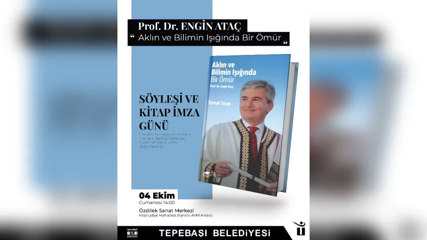 Prof. Dr. Engin Ataç, Tepebaşı Belediyesi'nin Etkinliğinde Kitapseverlerle Buluşacak