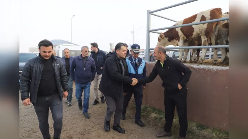 Başkan Faruk Demir’den Hayvan Pazarına Ziyaret