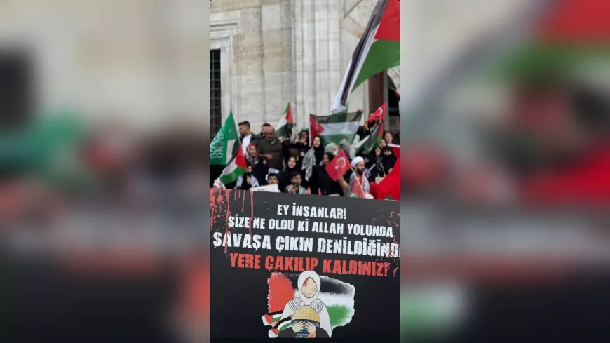 İstanbul’da Gazze İçin Tek Yürek: “Sumud ve Özgürlük Filoları”na Destek Yürüyüşü