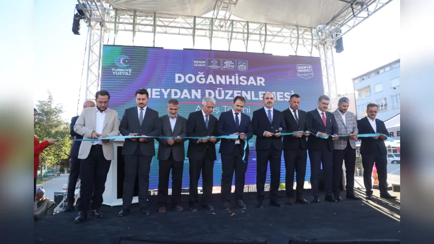 Doğanhisar’a Yeni Bir Soluk: Meydan Düzenlemesi Hizmete Açıldı