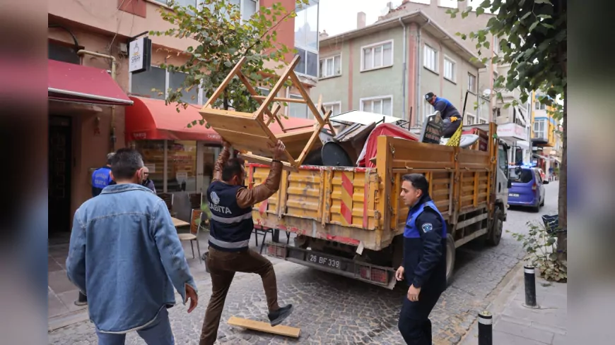 Odunpazarı’nda Kaldırım İşgallerine Geçit Yok: Zabıta Ekiplerinden Sıkı Denetim