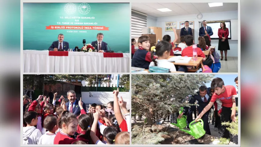 Millî Eğitim Bakanlığı ile Tarım ve Orman Bakanlığı Arasında “Çatı Protokolü” İmzalandı
