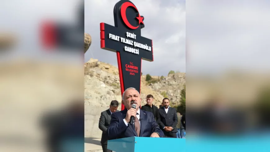 Çankırı’da Alternatif Bağlantı Yoluna Şehit Fırat Yılmaz Çakıroğlu’nun İsmi Verildi
