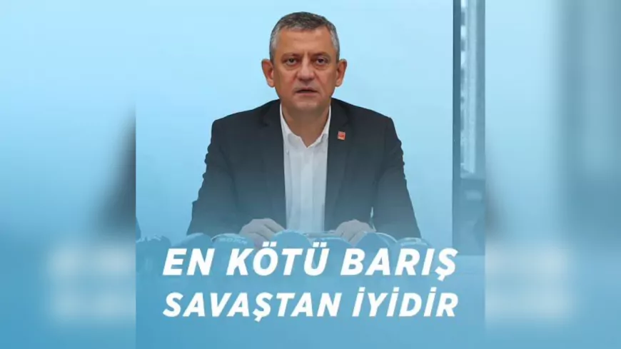 Özgür Özel: “Ateşkes Varsa Çocuk Ölümü Yoktur, Ancak Gazze Filistin’indir”