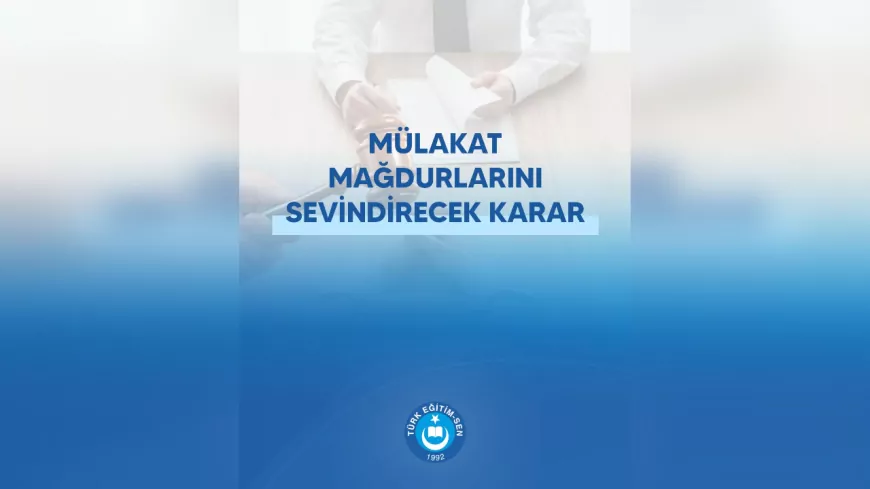 Mülakat Mağdurlarına Sevindirici Karar: Mahkeme, Sözlü Sınavı İptal Etti