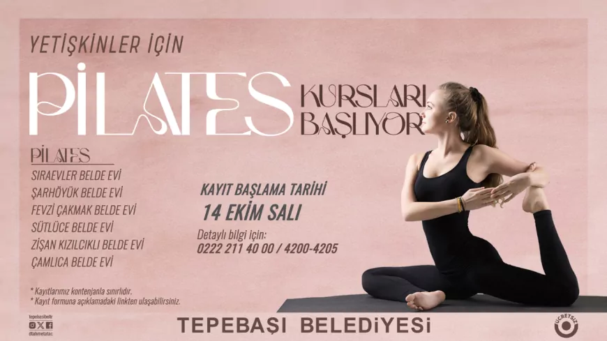 Tepebaşı Belediyesi’nden Yetişkinlere Pilates Kursu