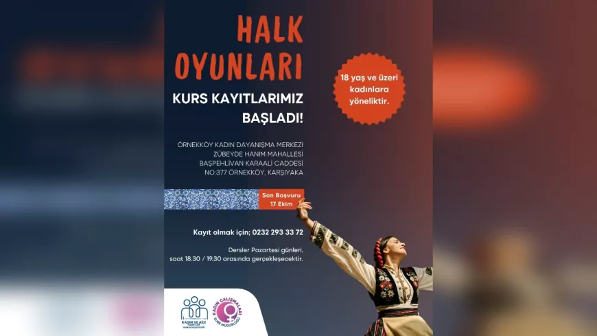 İzmir Büyükşehir’den Kadınlara Özel Halk Oyunları Kursu