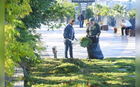 Giresun Belediyesi’nden Sahil ve Parklarda Bahar Temizliği