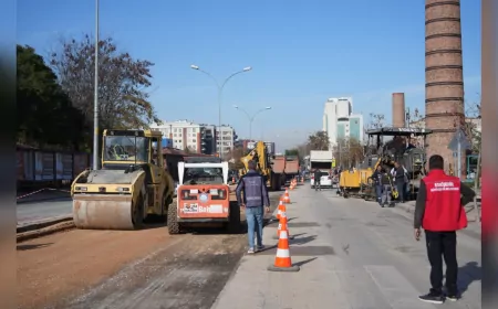 Espark Çevresinde Trafik Düzenleme ve Yol Genişletme Çalışmaları Başladı