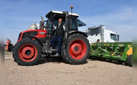 Beylikova Belediyesi’nden Tarıma Güçlü Katkı: Hububat Ekimi Başladı