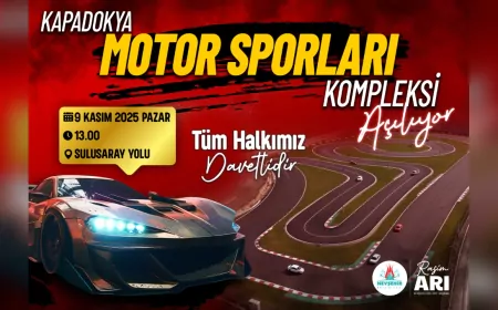 Kapadokya Motor Sporları Kompleksi Görkemli Bir Törenle Açılıyor
