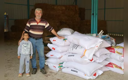 Büyükşehir’den Yangın Mağduru Üreticilere Tohum ve Gübre Desteği