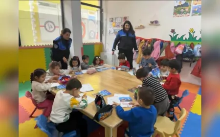 Polis Amcalar Miniklerle Buluştu: Ardahan’da Minik Kalplerle Güvenli Gelecek İçin İlk Adım