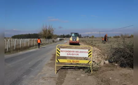 Büyükşehir’den Çifteler’e 30 Kilometrelik Yol Yatırımı