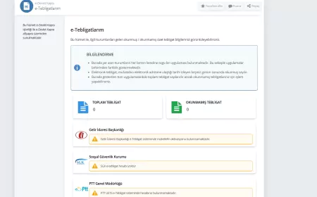 e-Devlet e-Tebligatlarım Hizmeti Kurum Bildirimlerini Tek Ekranda Sunarak Kullanıcıların Dijital Takibini Kolaylaştırıyor