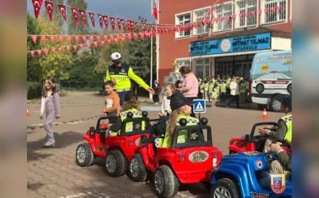 Ordu ve Samsun’da Jandarmadan Miniklere Trafik Eğitimi