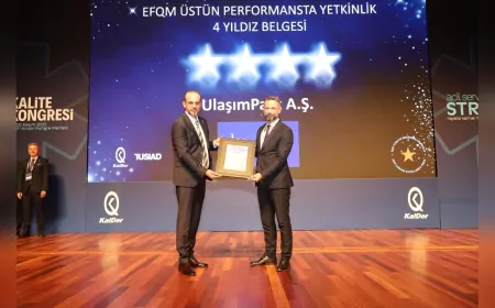 UlaşımPark, EFQM’den 4 Yıldız Alarak Kalitesini Tescilledi