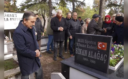 Efsane Kaleci Sinan Alağaç, Vefatının 40. Yılında Kabri Başında Anıldı