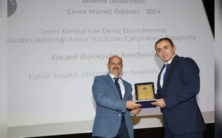Kocaeli Büyükşehir Belediyesi’ne Çevre Alanında Ulusal Ödül