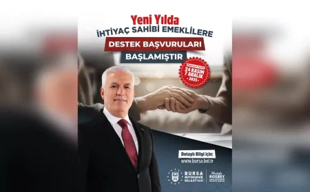 Bursa Büyükşehir Belediyesi’nden Emeklilere Yeni Yıl Müjdesi