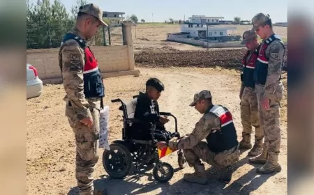 Şanlıurfa’da Engelli Gencin Reflektör Talebine Jandarmadan Anlamlı Destek