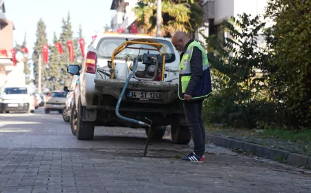 Yalova’da Kanalizasyonlarda Sıcak Sisleme ile Uçkun Mücadelesi