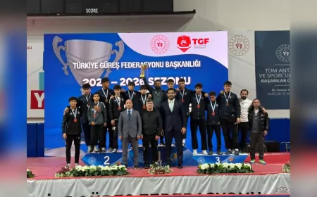 Çorum Belediyespor Güreş Takımı Türkiye Üçüncüsü Oldu