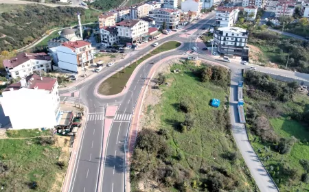 Kocaeli Büyükşehir’den Gebze’de Trafiği Rahatlatan Dönel Kavşak