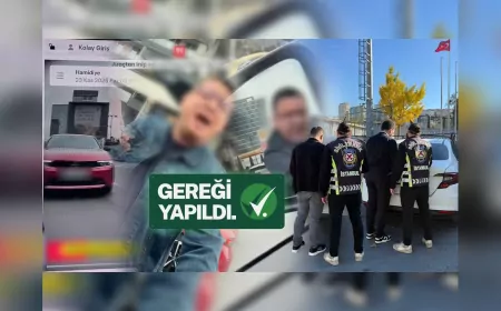 İstanbul Kağıthane'de Trafik Güvenliğini Tehlikeye Düşüren İki Kişi Yakalandı