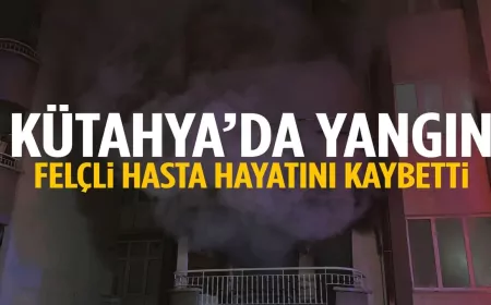 Kütahya’da Site Yangını: Felçli Öğretmen Hayatını Kaybetti