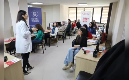 Bursa’da Kadınlara Üretimden Satışa Destek: “Elde Üret Evden Sat” Projesi Başladı