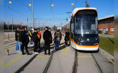 ESTÜ Öğrencilerine ESTRAM’da Uygulamalı Raylı Sistem Eğitimi