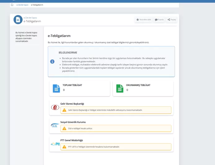 e-Devlet e-Tebligatlarım Hizmeti Kurum Bildirimlerini Tek Ekranda Sunarak Kullanıcıların Dijital Takibini Kolaylaştırıyor