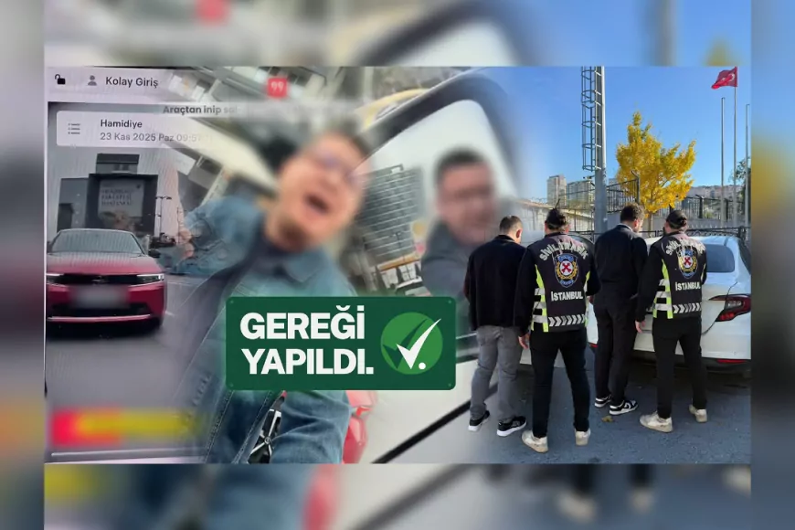 İstanbul Kağıthane'de Trafik Güvenliğini Tehlikeye Düşüren İki Kişi Yakalandı