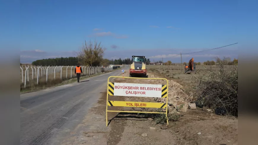 Büyükşehir’den Çifteler’e 30 Kilometrelik Yol Yatırımı
