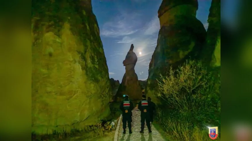 Nevşehir Jandarması Kapadokya’nın Doğal ve Tarihi Güzelliklerini Korumaya Devam Ediyor