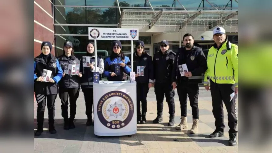 Tatvan Emniyeti, Kadına Yönelik Şiddete Karşı Bilgilendirme Standı Kurdu