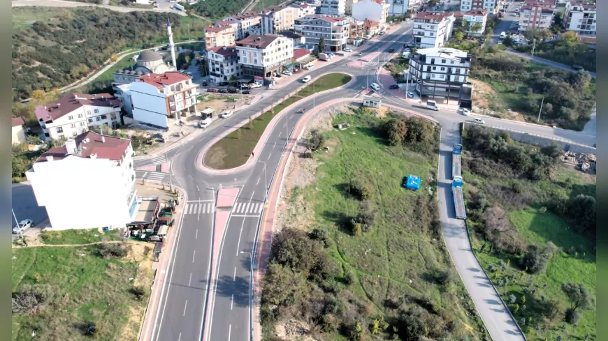 Kocaeli Büyükşehir’den Gebze’de Trafiği Rahatlatan Dönel Kavşak