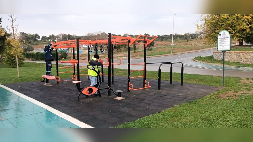 Darıca Millet Bahçesi’nde Oyun ve Spor Alanlarına Kesintisiz Bakım