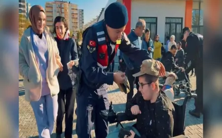 Batman Jandarma Ekiplerinden Özel Bireylere Anlamlı Ziyaret