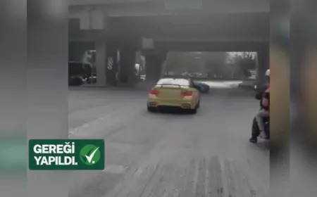 İzmir’de Drift ve Makas Atan Sürücüler Yakalandı